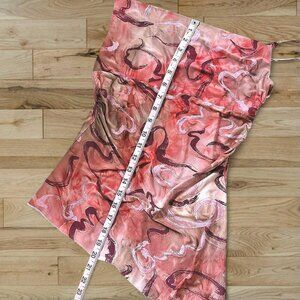 Vintage Y2K grail UNIT USA pink red & brown sparkly asymmetrical cami tank top ❣